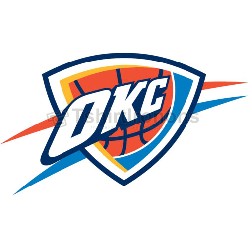 Oklahoma City Thunder T-shirts Iron On Transfers N1130 - Click Image to Close